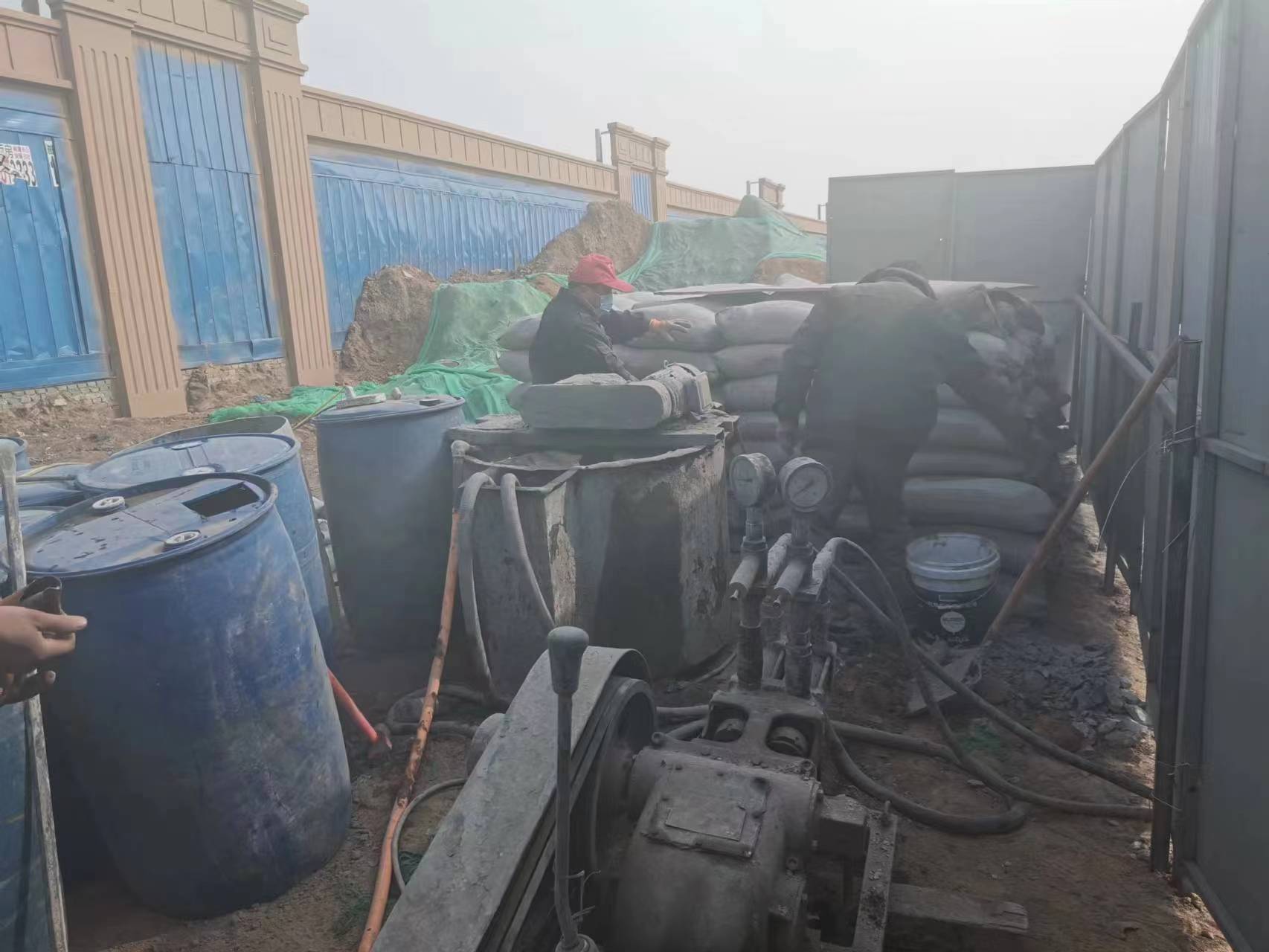 大茂镇地基沉降注浆加固